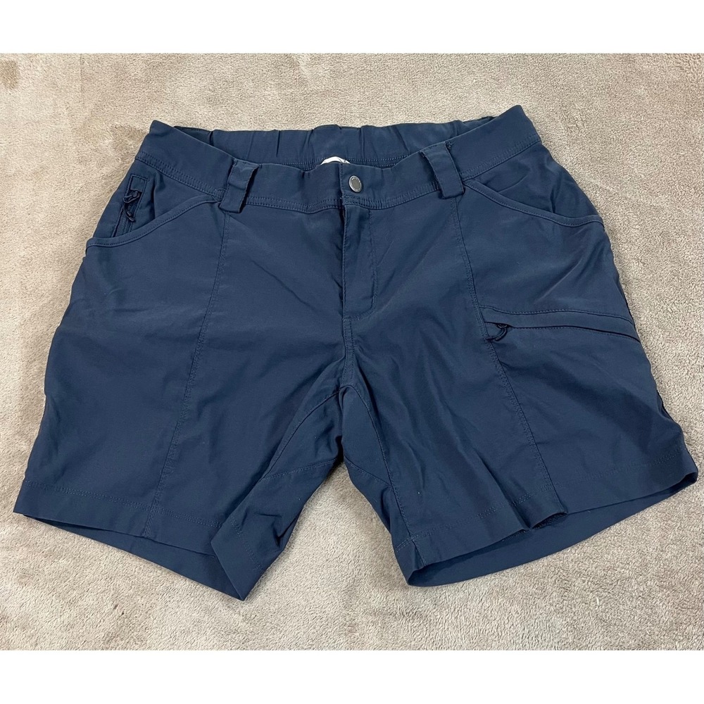 Duluth Trading Co Dry On The Fly Utility Shorts Womens 12 Gray Stretch Nylon EUC